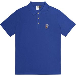 Picture Organic Clothing - Polo's - Notico Polo Blue Web voor Heren van Katoen - Maat M - Blauw