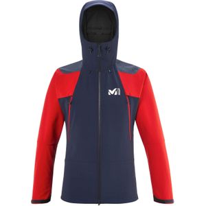 Millet - Wandel- en bergsportkleding - K Absolute Shield Jacket M Saphire Red voor Heren van Softshell - Maat XL - Rood