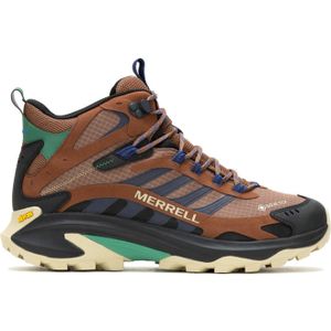 Merrell - Heren wandelschoenen - Moab Speed 2 Mid Gtx Rye voor Heren - Maat 43.5 - Zwart