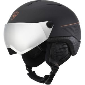 Rossignol - Heren skihelmen - Fit Visor Impacts Photochr Black voor Heren van Gerecyclede materialen - Maat M/L - Zwart