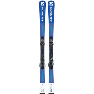 Salomon - Packs (ski's & bindingen) - S/Race 8 + M11 Gw Black/Grey 2024 voor Unisex van Hout - Maat 177 cm - Blauw
