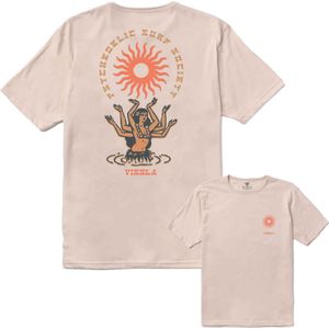 Vissla - Hula Hands Organic Tee - T-shirt - Beige - Voor Heren van Katoen