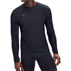 Hoka - Trail / Running kleding - M Airolite Run Long Sleeve Black voor Heren - Maat L - Zwart