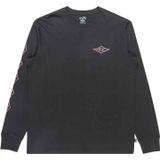 Billabong - Crayon Wave LS Tee - T-shirt - Zwart