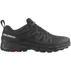 Salomon - Heren wandelschoenen - X Ward Leather Gtx Black/Black/Black voor Heren - Maat 10,5 UK - Zwart