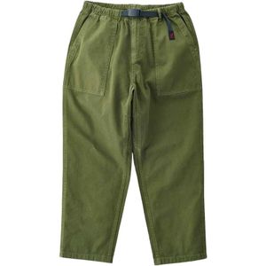 Gramicci - Klimkleding - Loose Tapered Pant Olive voor Heren van Katoen - Maat L - Kaki