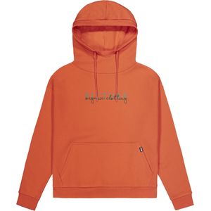 Picture Organic Clothing - Dames sweatshirts en fleeces - Henia Hoodie Poinciana voor Dames van Gerecycled Polyester - Maat S - Oranje