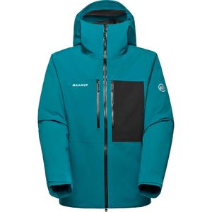 Mammut - Ski jassen - Stoney HS Thermo Hooded Jacket Men Deep Teal Black voor Heren - Maat S - Blauw
