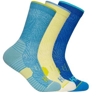 Hoka - Crew Run Sock 3-Pack - Blauw - Sportsokken