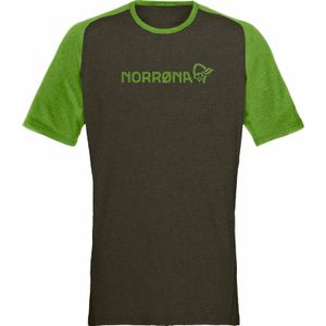 Norrona - Mountainbike kleding - Fjora Equaliser Lightweight T-Shirt M'S Norrona Green voor Heren - Maat L - Groen