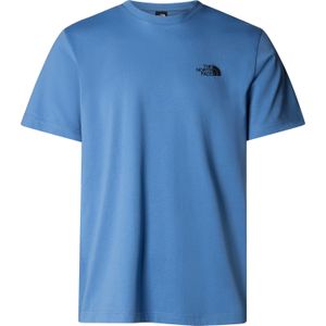 The North Face - T-shirts - M S/S Simple Dome Tee Indigo Stone voor Heren van Katoen - Maat L - Blauw