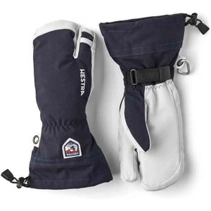 Hestra - Skihandschoenen - Army Leather Heli Ski 3 finger Navy voor Unisex - Maat 11 - Marine blauw