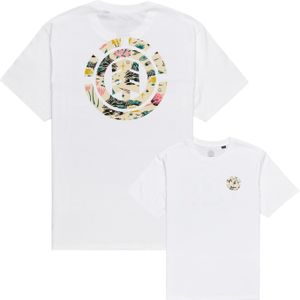 Element - T-shirts - Saturn Fiill Tee Optic White voor Heren - Maat M - Wit