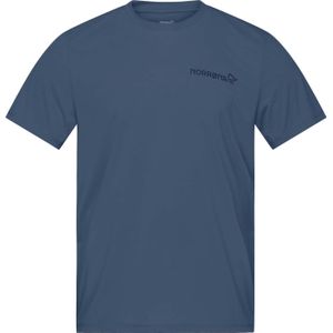 Norrona - Wandel- en bergsportkleding - Femund Tech T-Shirt M'S Vintage Indigo blue voor Heren van Gerecycled Polyester - Maat L - Blauw