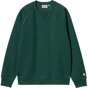 Carhartt - Sweatshirts en fleeces - Chase Sweat Chervil / Gold voor Heren - Maat M - Groen