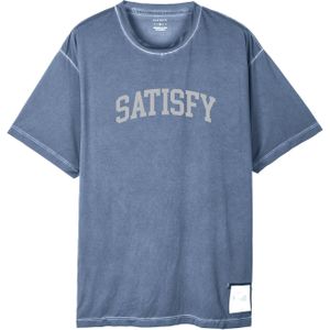 Satisfy - Trail / Running kleding - Auralite T-Shirt Pigment Indigo voor Heren - Maat L - Blauw