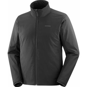 Salomon - Wandel- en bergsportkleding - Mountain Flex Jkt M Deep Black voor Heren - Maat L - Zwart