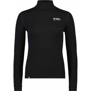 Mons Royale - Cascade W Merino Base Layer Mock Neck Long Sleeve - Thermokleding - Zwart