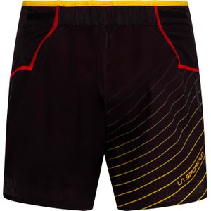 La Sportiva - Trail / Running kleding - Freccia Short M Black Yellow voor Heren - Maat L - Zwart