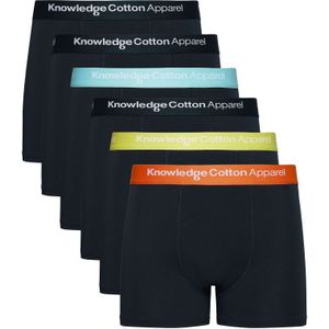 Knowledge Cotton Apparel - Boxers en slips - 6 Pack Underwear Light Blue voor Heren van Katoen - Maat S - Blauw