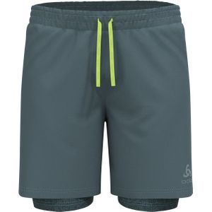 Odlo - Trail / Running kleding - Essential 365 7 Inch 2In1 Short Dark Slate voor Heren - Maat L - Grijs