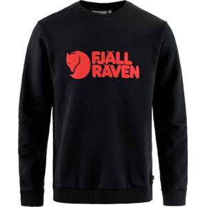 Fjall Raven - Sweatshirts en fleeces - FjÃ¤llrÃ¤ven Logo Sweater M Black voor Heren van Katoen - Maat L - Zwart