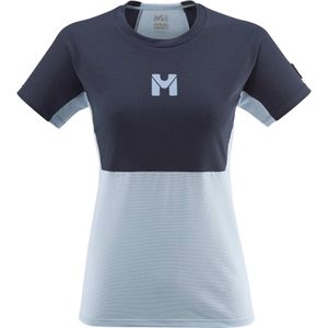 Millet - Trail / Running dameskleding - Trilogy Sky Tee-Shirt SS W Iceberg Saphir voor Dames - Maat L - Marine blauw