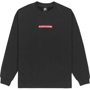 Quiksilver - Sweatshirts - Dna Crew Black voor Heren van Katoen - Maat L - Zwart