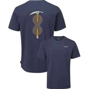 Rab - T-shirts - Stance Axe Tee Deep Ink voor Heren van Katoen - Maat XL - Marine blauw