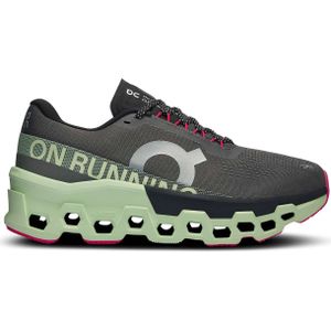 On - Hardloopschoenen - Cloudmonster W Asphalt/Lima voor Dames - Maat 39 - Zwart