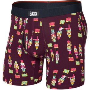 Saxx Underwear - Vibe Xtra BB Fly Nutcracker 25/Maroon voor Heren - Maat M - Bordeauxrood