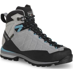 Dolomite - Dames wandelschoenen - Crodarossa W's Hi GTX Aluminium Grey / Capri Blue voor Dames - Maat 5,5 UK - Grijs