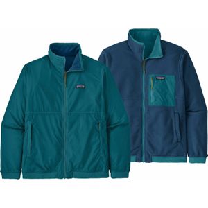 Patagonia - Sweatshirts en fleeces - M's Reversible Shelled Microdini Jkt Belay Blue voor Heren van Nylon - Maat M - Blauw