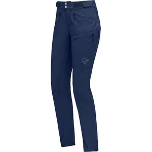 Norrona - Dames wandel- en bergkleding - Femund Flex1 Lightweight Pants W'S Indigo Night Blue voor Dames van Softshell - Maat M - Blauw
