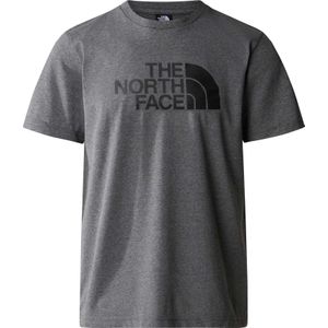 The North Face - T-shirts - M S/S Easy Tee TNF Medium Grey Heather voor Heren - Maat S - Grijs