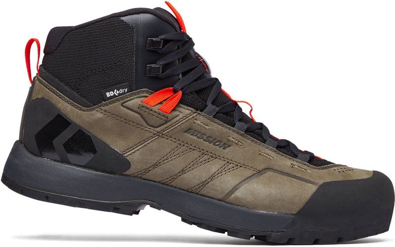Black Diamond - Mission Leather Mid WP - Schoenen - Groen - Nubuckleer