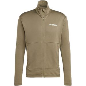 Adidas - Wandel- en bergsportkleding - Multi Light Fleece Full Zip Jacket Olistr voor Heren - Maat L - Groen