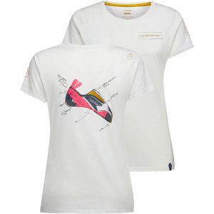 La Sportiva - Mantra - T-shirt - Wit/Grijs - 100% Katoen