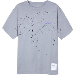 Satisfy - Trail / Running kleding - MothTech T-Shirt Aged Quicksilver voor Heren van Katoen - Maat M - Grijs