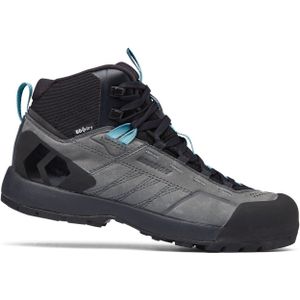 Black Diamond - Dames wandelschoenen - Mission Leather Mid Women's Wp Steel Grey voor Dames - Maat 6,5 US - Grijs