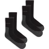 Icebreaker - Merino Hike+ Light Crew 2 Pack - Sportsokken - Zwart