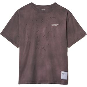 Satisfy - MothTech T-Shirt Sun Bleached Shark voor Heren - Maat M - Paars