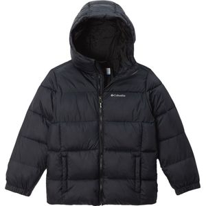 Columbia - Kinder ski jassen - Puffectâ„¢ Hooded Jacket Black voor Unisex - Kindermaat M - Zwart