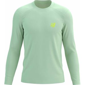 Compressport - Trail / Running kleding - Performance LS Tshirt M Ice Flow voor Heren - Maat M - Groen