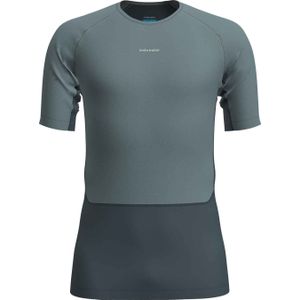 Icebreaker - M Merino 125 ZoneKnit SS Crewe - Grijs