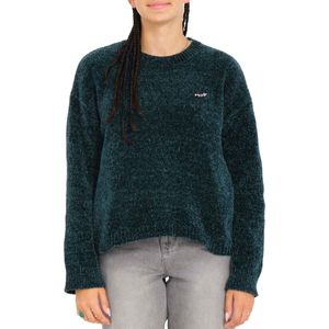 Volcom - Dames sweatshirts en fleeces - Bubble Tea Sweater Ponderosa Pine voor Dames - Maat L - Groen