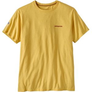 Patagonia - T-shirts - Fitz Roy Icon Responsibili-Tee Milled Yellow voor Heren - Maat M - Geel