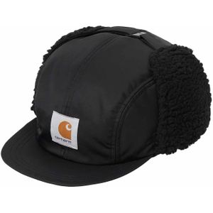 Carhartt WIP - Petten - Oltera Ear Guard Cap Black voor Heren - Zwart
