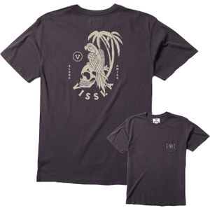 Vissla - T-shirts - Parrodise SS Pkt Tee Phantom voor Heren van Katoen - Maat L - Grijs