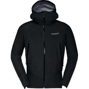 Norrona - Wandel- en bergsportkleding - Falketind Gore-Tex Jacket M Caviar voor Heren - Maat XL - Zwart